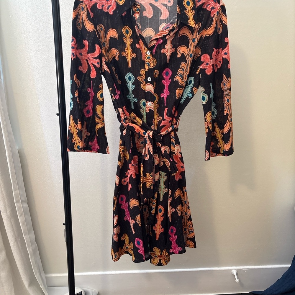 bebe Multicolor Patterned Mini Dress